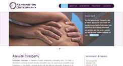 Desktop Screenshot of kensingtonosteopathy.com.au